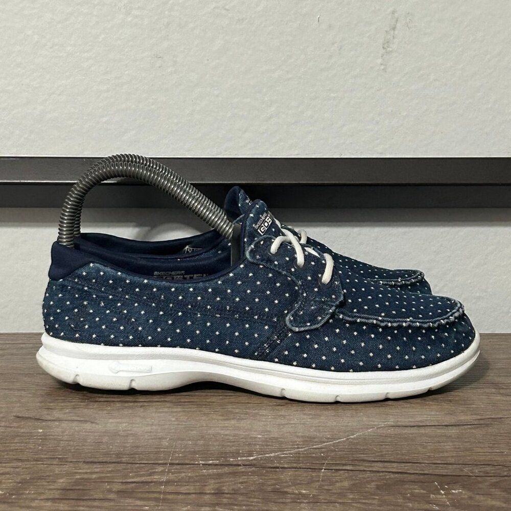 Skechers Gogo Max Women’s Shoes Size 7 Blue - Picture 3 of 8